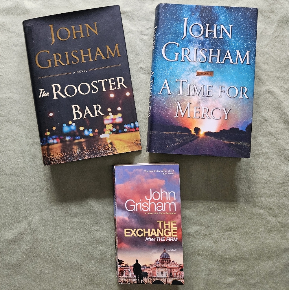 Rooster‎ Bar, Time for Mercy (Hardcover), The Exchange (Paperback) John Grisham